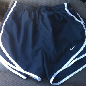 navy nike tempo shorts